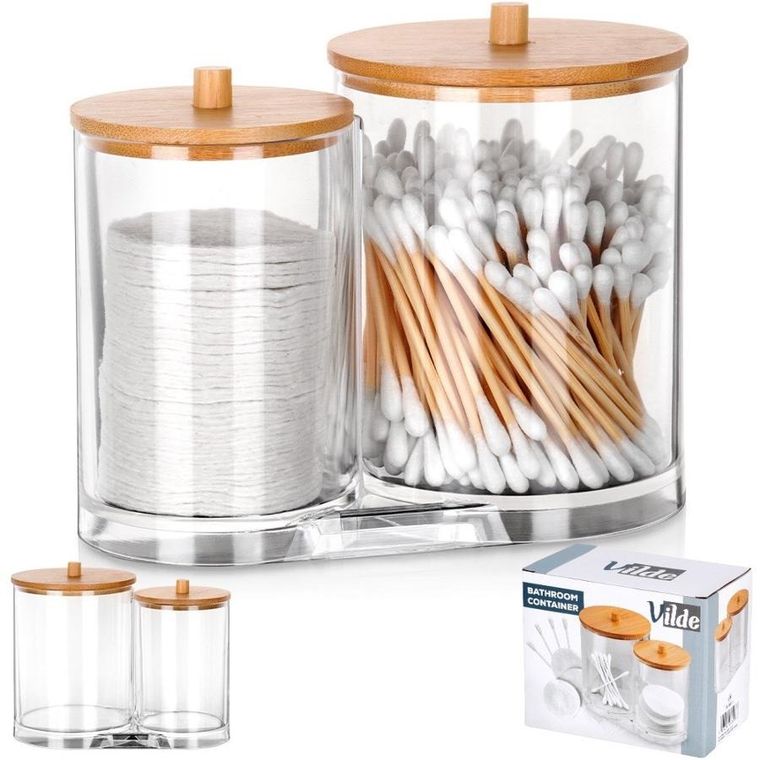 Vilde, pojemnik na patyczki i płatki kosmetyczne