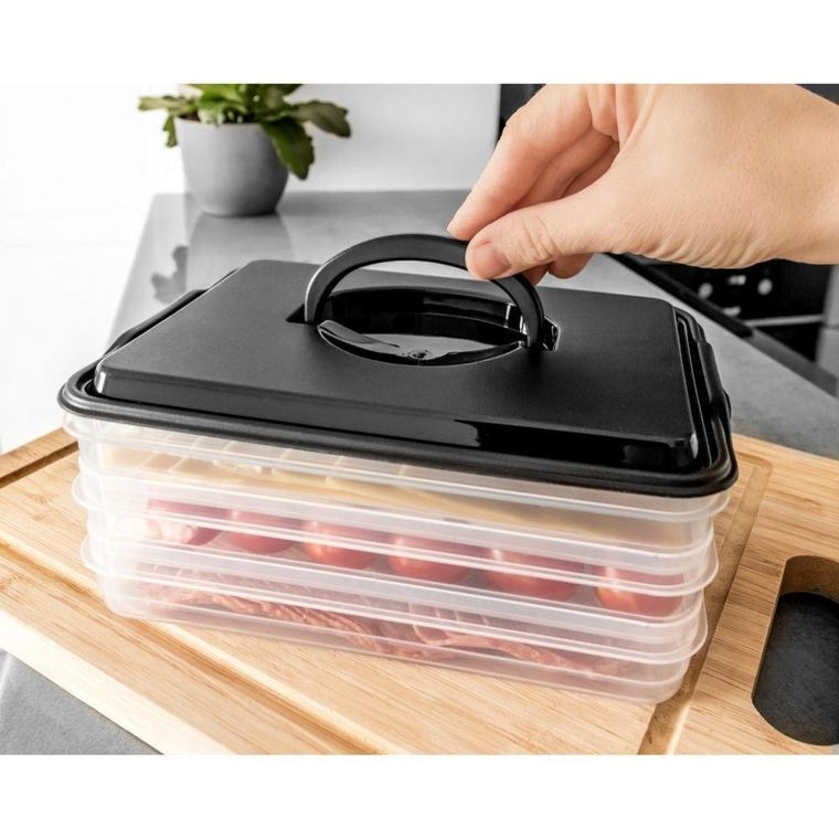 Vilde, pojemnik na wędliny, sery, 3-poziomowy