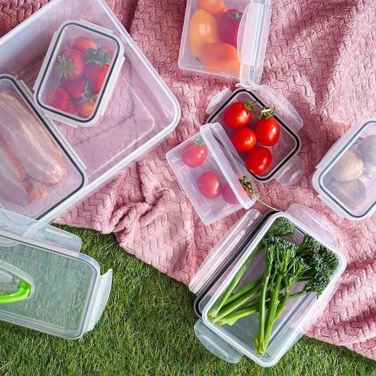 Vilde, pojemniki na żywność z pokrywką i uszczelką, 7 szt.