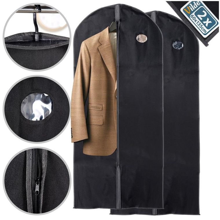 Vilde, pokrowiec na ubrania, 60-135 cm, 2 szt.