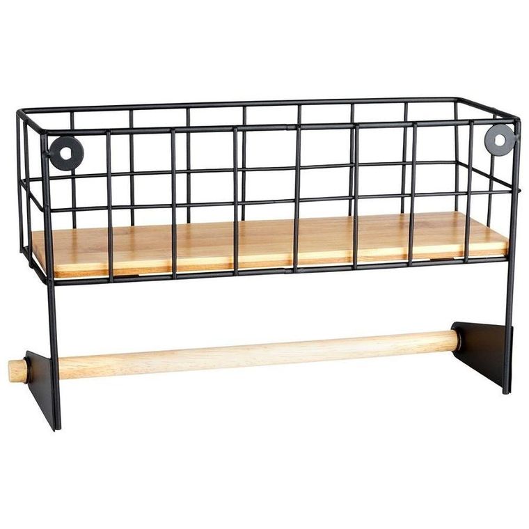 Vilde, półka na przyprawy + wieszak na ręcznik papierowy