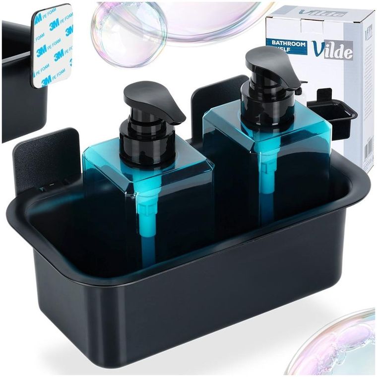 Vilde, półka pod prysznic, przyklejana, 23,5-13,5-11,5 cm