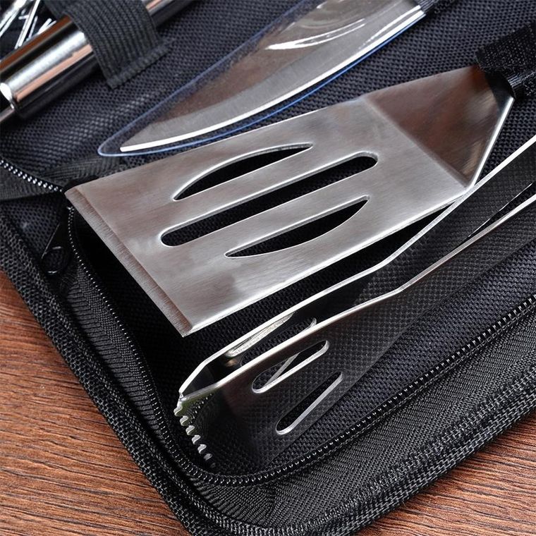 Vilde, przybory do grilla w etui, 10 elementów