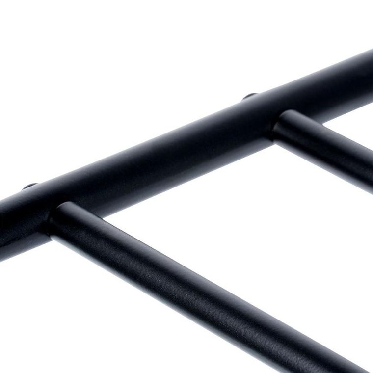 Vilde, regał na buty metalowy, 3-poziomowy, czarny, 63-28-60 cm