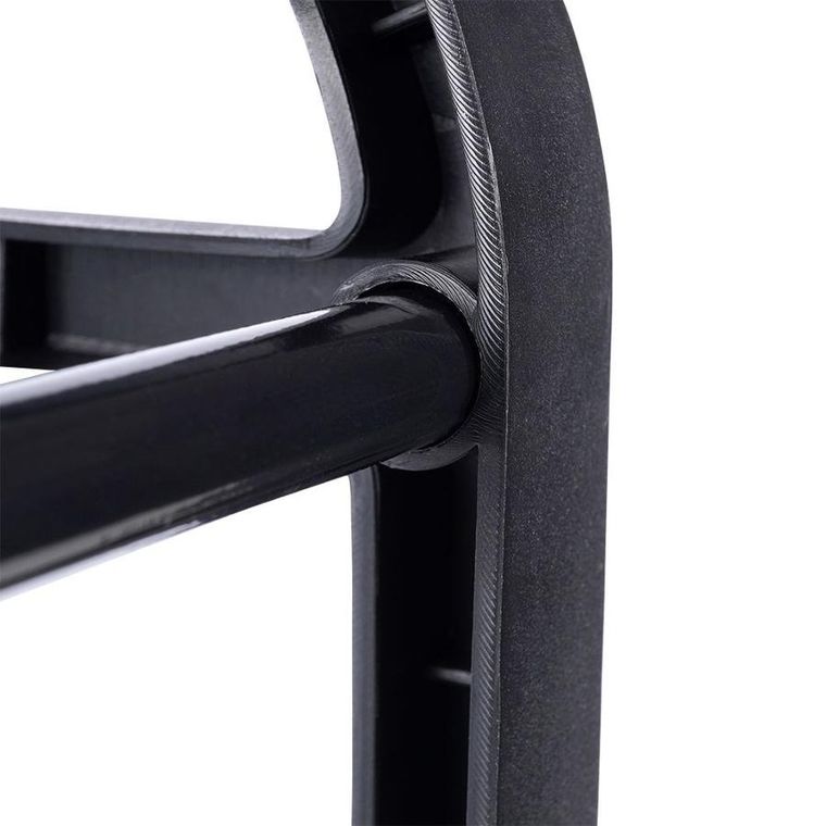 Vilde, regał na buty metalowy, czarny, 4-poziomowy, 49.5-18.5-56.5 cm