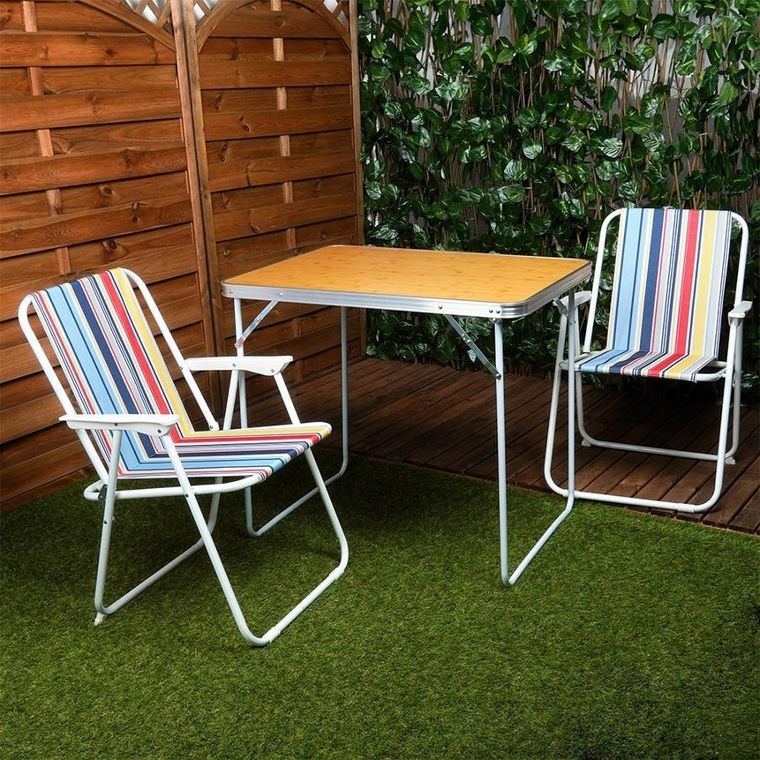 Vilde, stół turystyczny składany, 80-60-70.5 cm