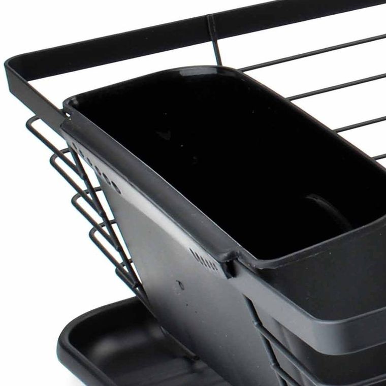 Vilde, suszarka na naczynia, czarna, 36-30-14,5 cm