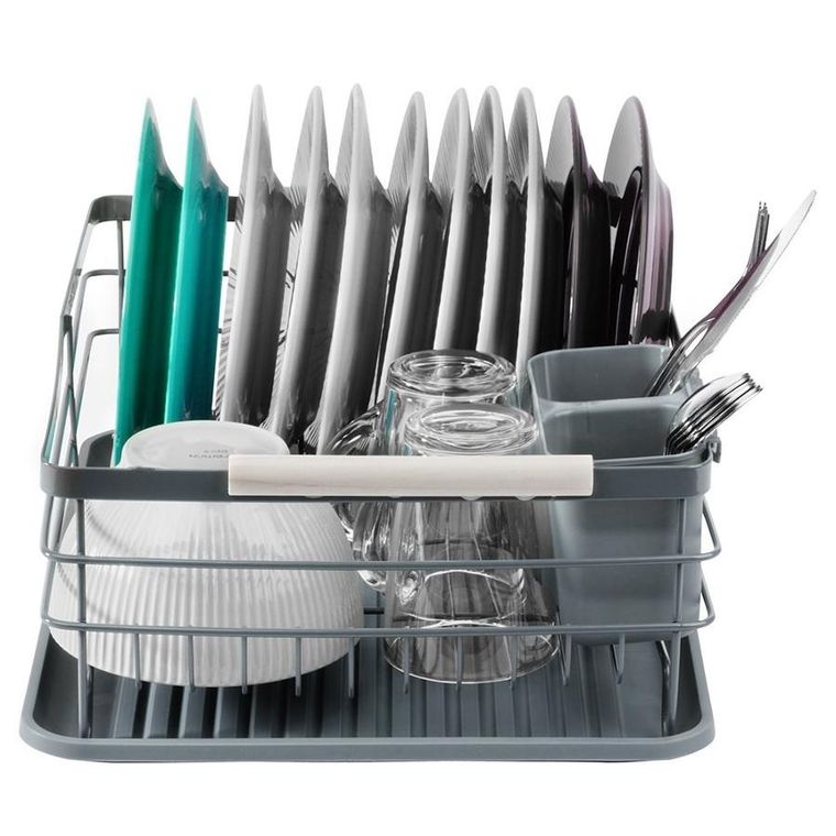 Vilde, suszarka na naczynia, szara, 42,5-32-14,5 cm