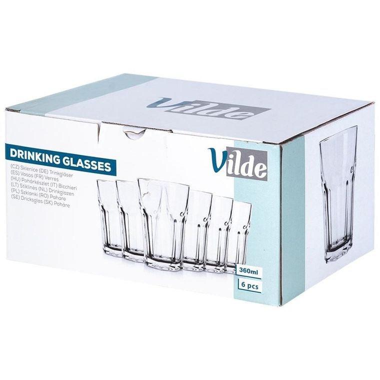 Vilde, szklanki, 360 ml, 6 szt.