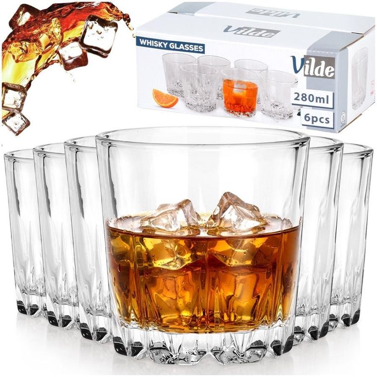 Vilde, szklanki do whisky, 280 ml, 6 szt.