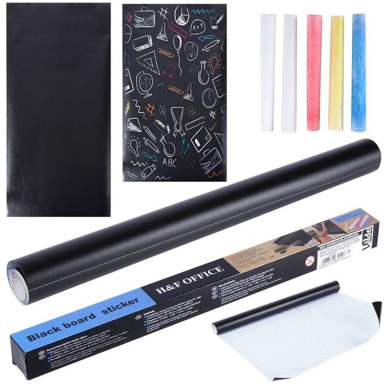 Vilde, tablica kredowa, samoprzylepna, 45-200 cm