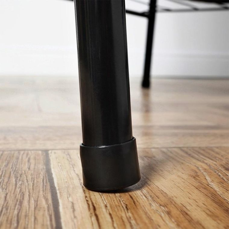 Vilde, wieszak, stojący na ubrania, metalowy czarny, 153 cm