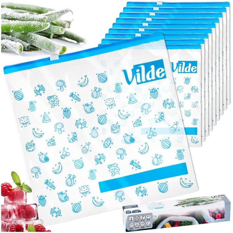 Vilde, woreczki strunowe do żywności, 27-26 cm, 10 szt.