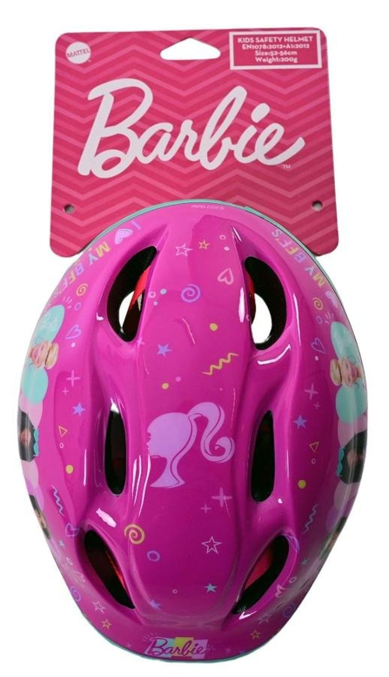 Volare, Barbie, kask ochronny, rozmiar 52-56 cm