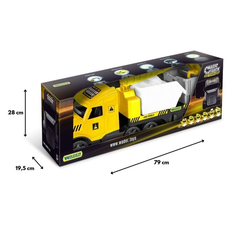 Wader, Magic Truck Technic, ciężarówka laweta z kontenerami