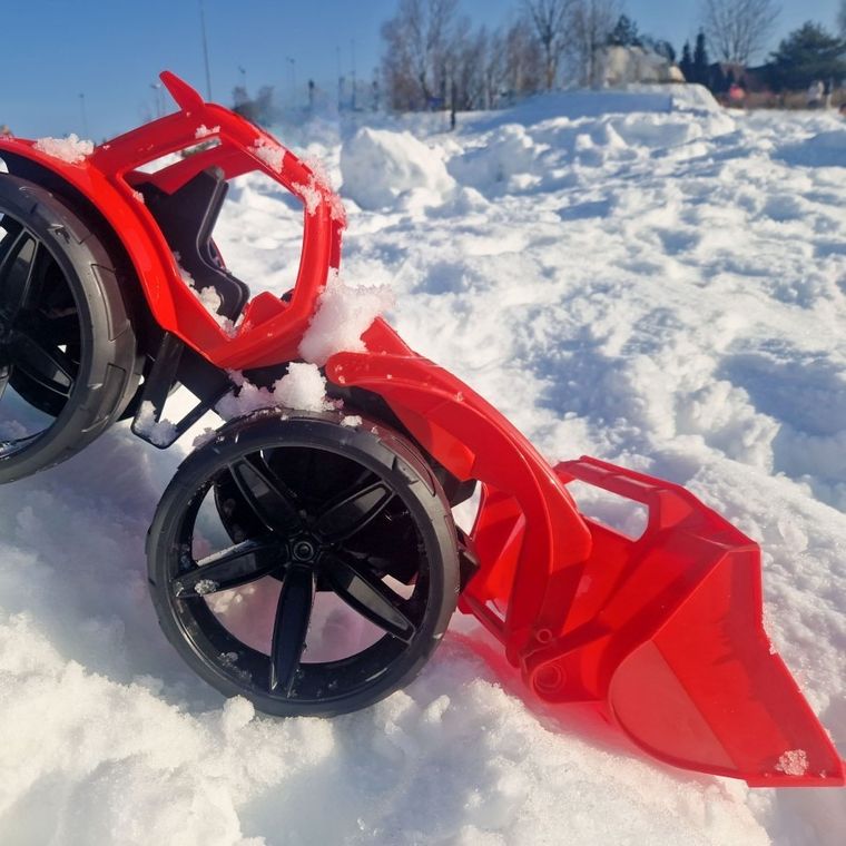 Wader, Maximus, spychacz, czerwony, 68 cm