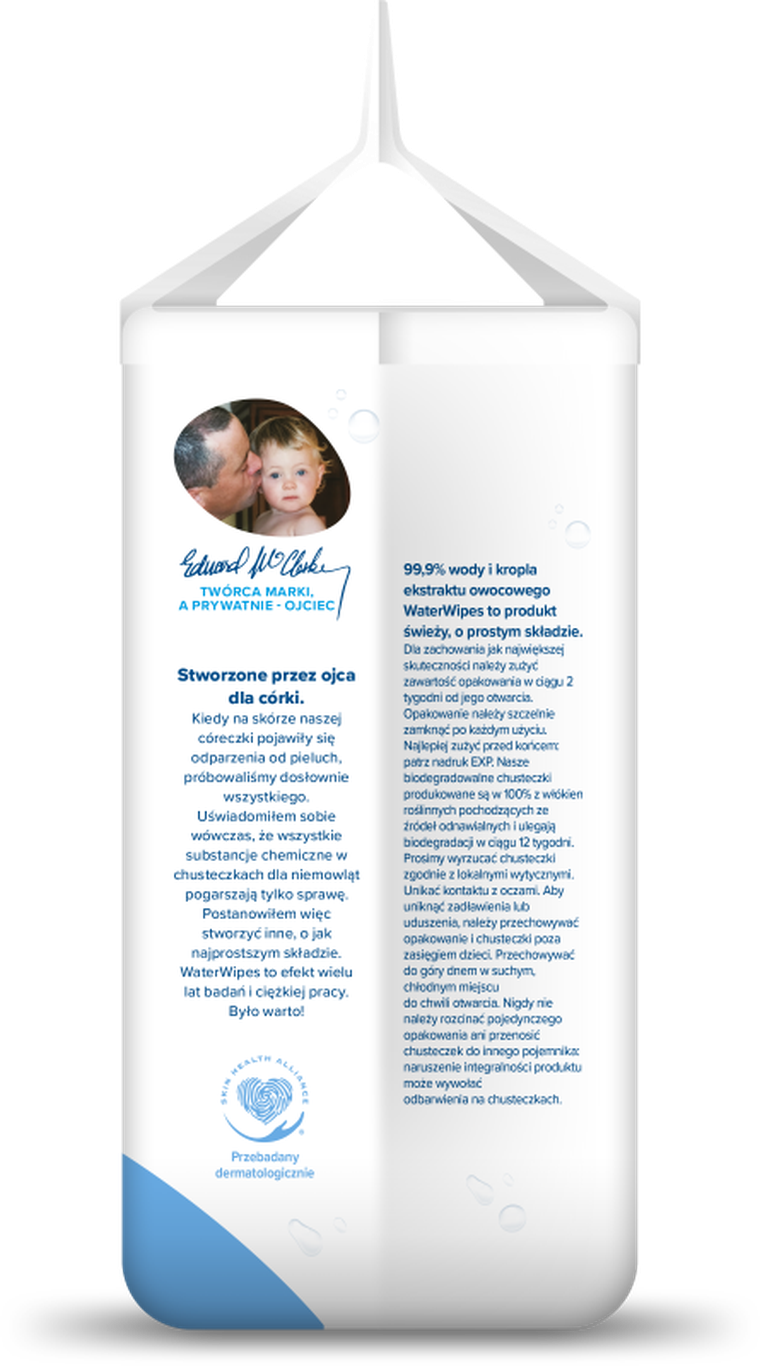 WaterWipes, BIO, chusteczki nawilżane, 4-60 szt.