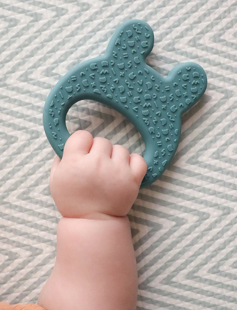 We Might be Tiny, silikonowy gryzak, Kot, Plum