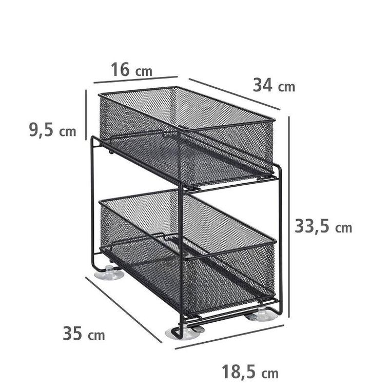 Wenko, koszyk kuchenny na żywność, Gioma, 2 poziomy