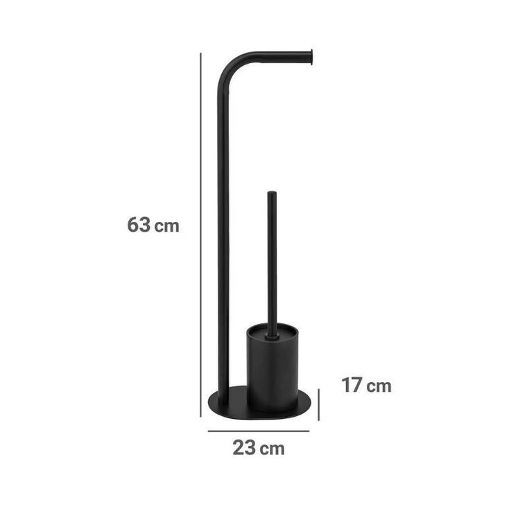 Wenko, Levante, stojak na papier toaletowy i szczotkę WC, 2w1