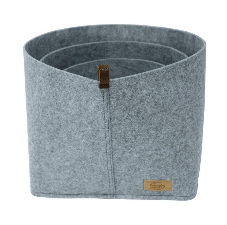 Wenko, organizer na kosmetyki i drobne przedmioty, Feli, z imitacji filcu, 24-16-16 cm