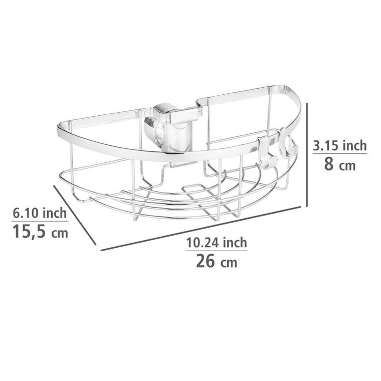 Wenko, półka prysznicowa na drążek, Floresta Round