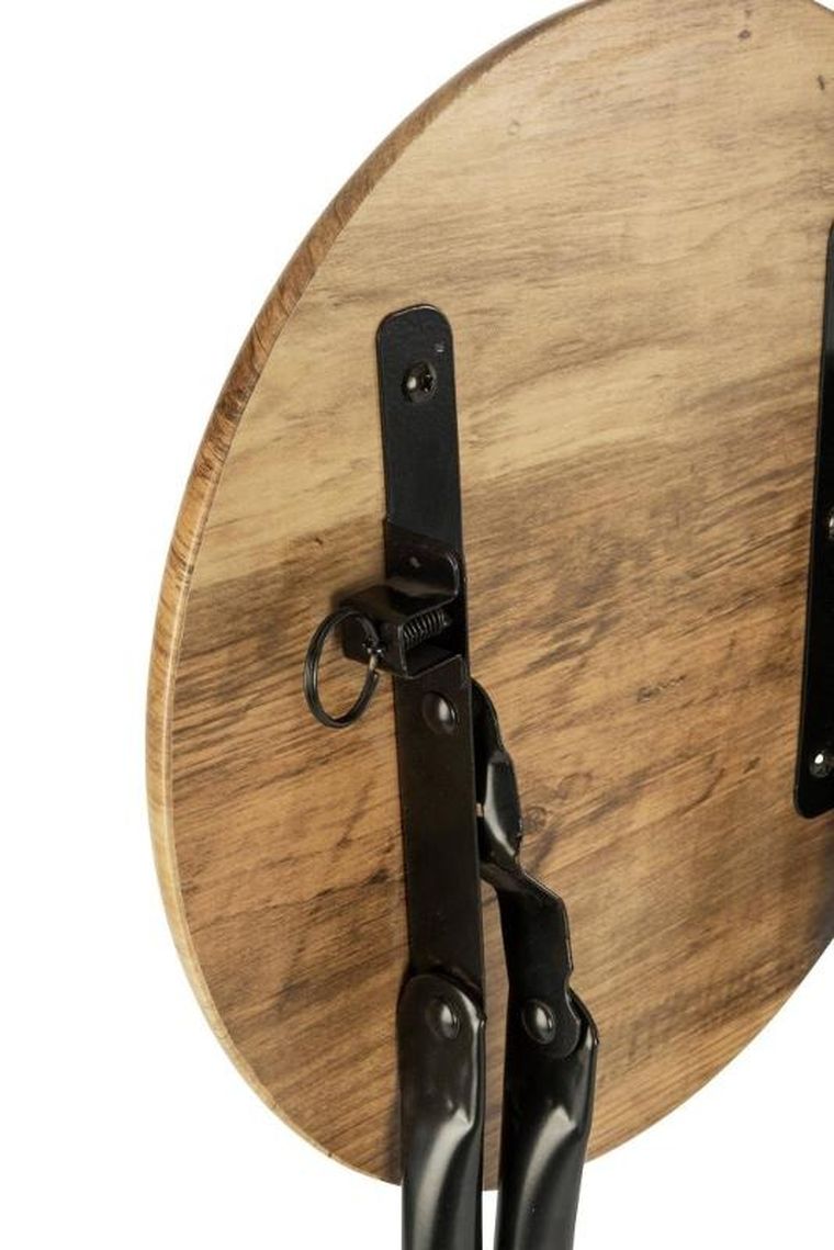 Wenko, taboret składany do łazienki, Forio, loftowy, z siedziskiem, 30-46 cm