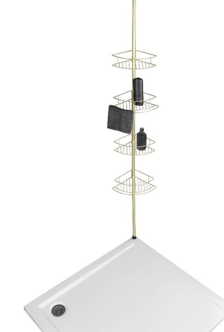 Wenko, teleskopowa półka pod prysznic, Dolcedo, 4 poziomy