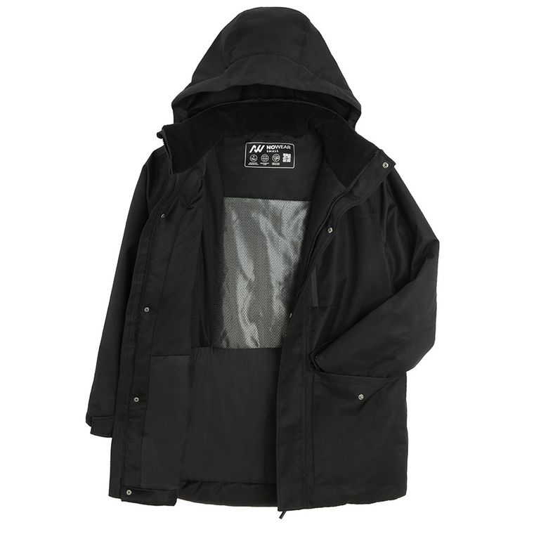 Wodoodporna kurtka przejściowa unisex oversize z kapturem NOWEAR