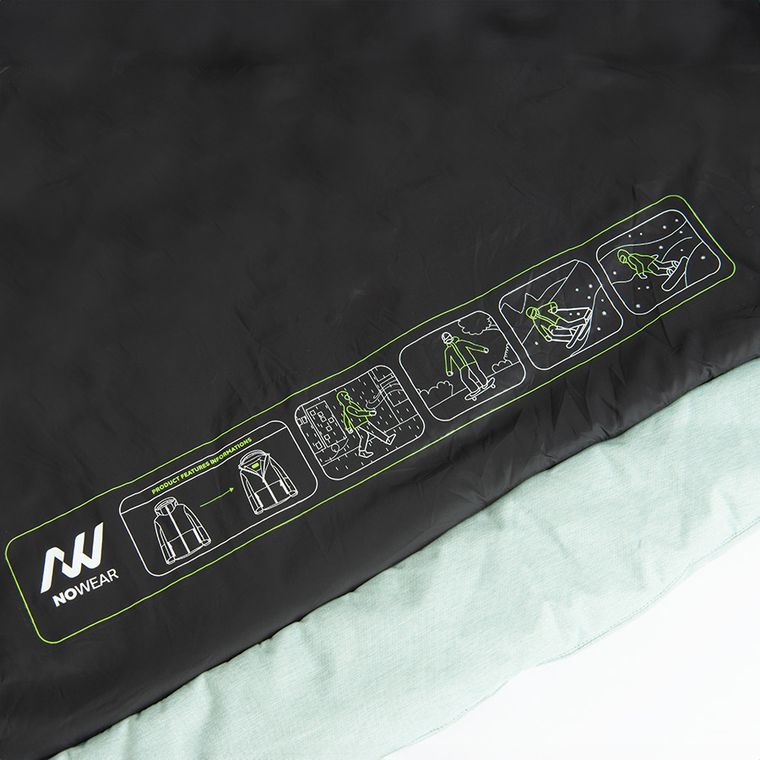 Wodoszczelna kurtka narciarska unisex oversize z kapturem NOWEAR