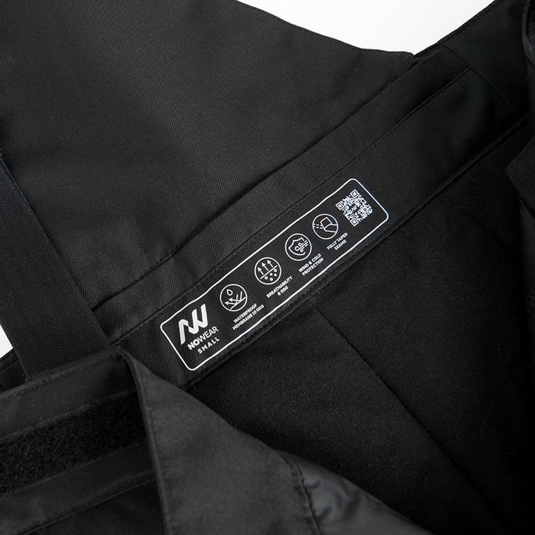 Wodoszczelne spodnie narciarskie unisex na szelkach NOWEAR