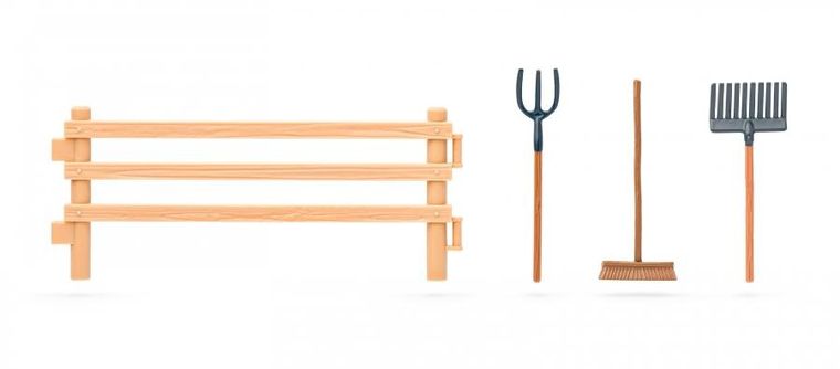 Woodyland, farma, zagroda z końmi, zestaw figurek, 25 elementów