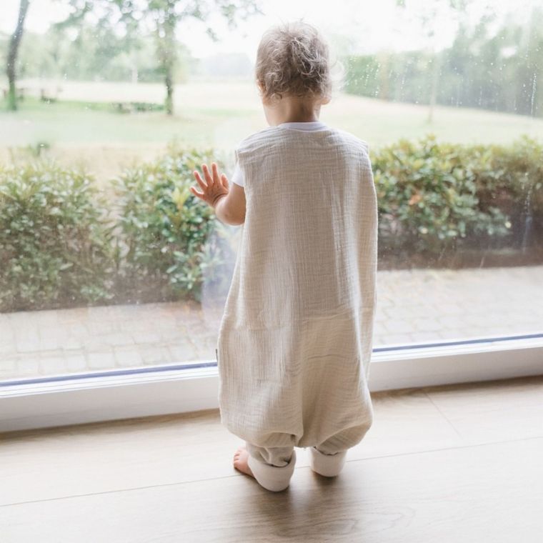 Zaffiro, Malaga, śpiworek do spania z nogawkami, muślinowy, TOG 1.5, beige, 1-2l