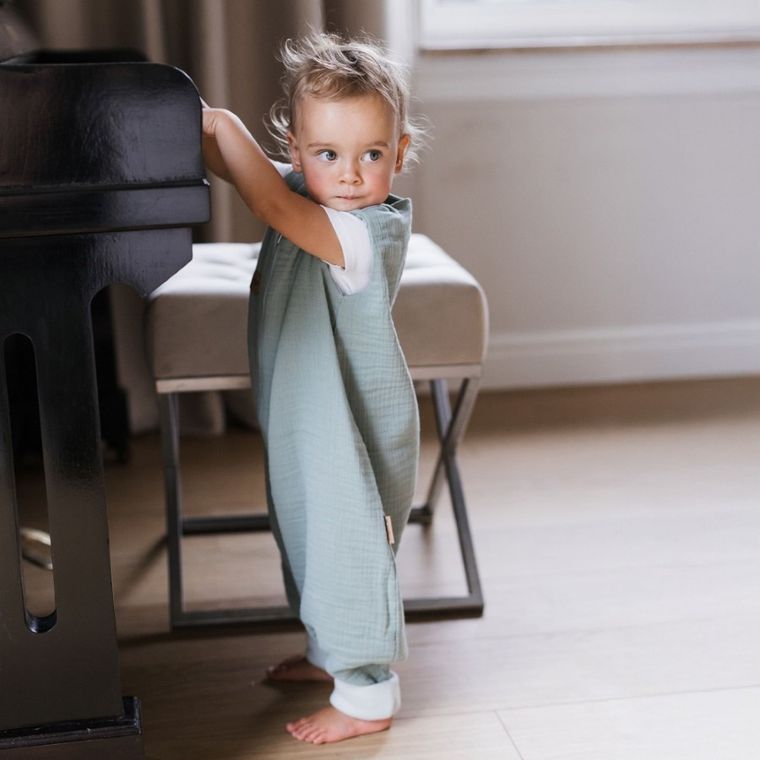 Zaffiro, Malaga, śpiworek do spania z nogawkami, muślinowy, TOG 1.5, mint, 1-2l