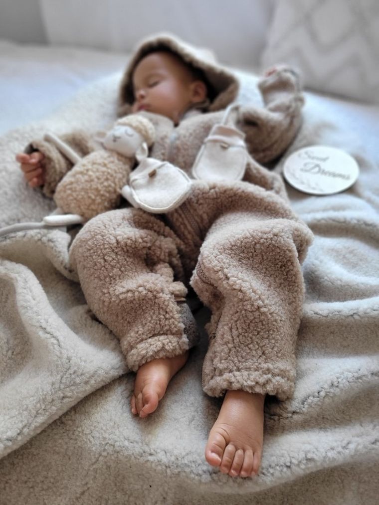 Zaffiro, Nevada, koc wełniany, 75-100 cm, beige