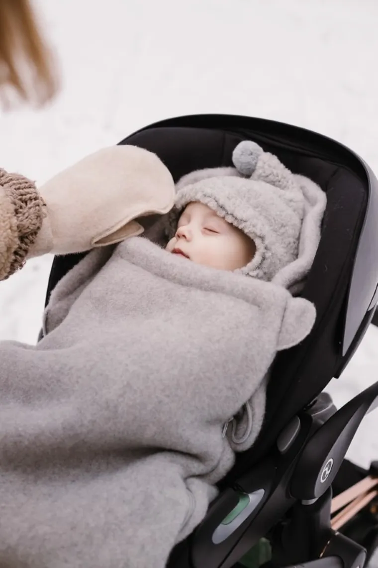 Zaffiro, Sierra, śpiworek wełniany, grey, 0-18 m