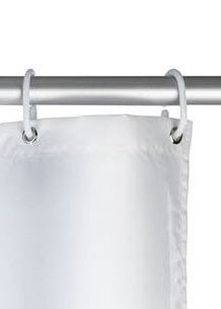 Zasłona prysznicowa, biały, 180-200 cm