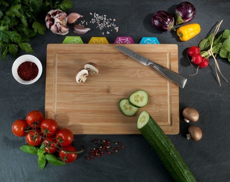 Zestaw desek do krojenia Bella, 4 blaty do ryb/mięsa/wołowiny/warzyw