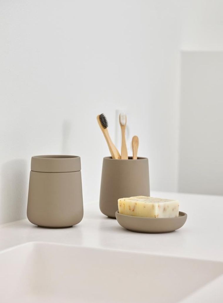 Zone Denmark, kubek na szczoteczki do zębów, Nova One Taupe