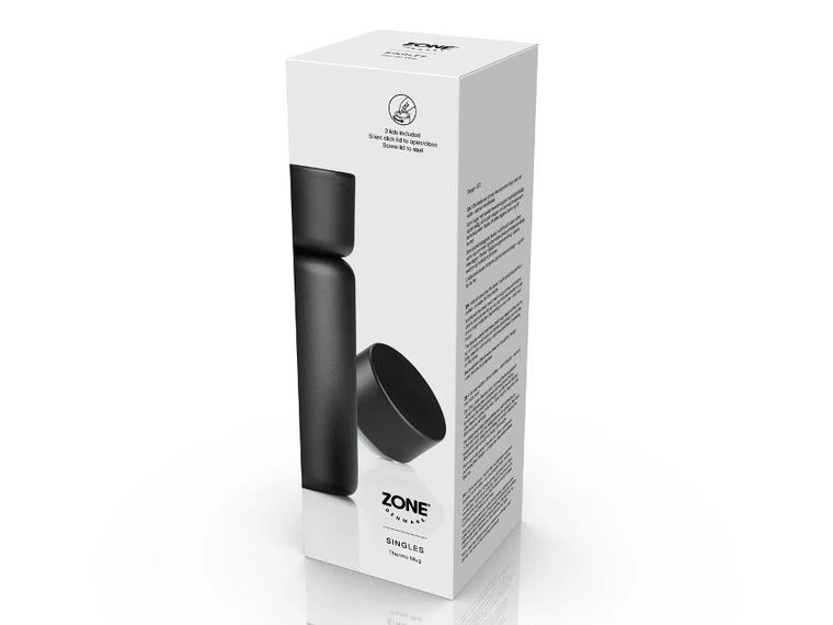 Zone Denmark, kubek termiczny, Black Singles, 400 ml