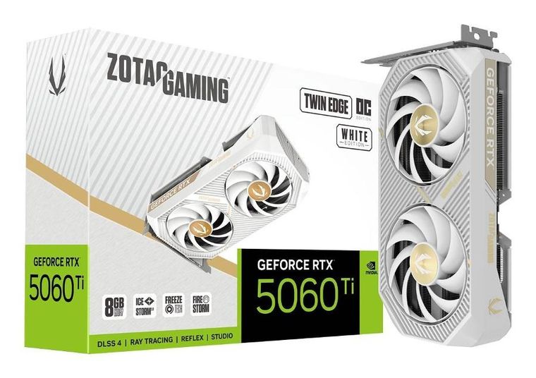Zotac, karta graficzna, GeForce RTX 5060Ti 8GB Twin Edge OC White
