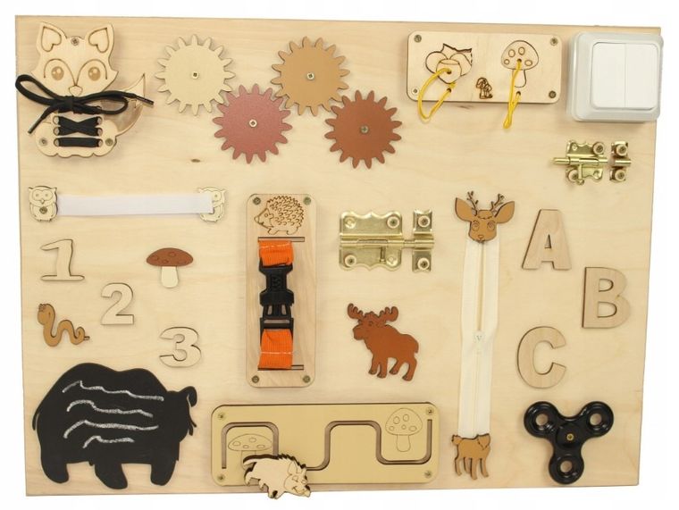 3toysm, tablica manipulacyjna, las, 37,5-50 cm