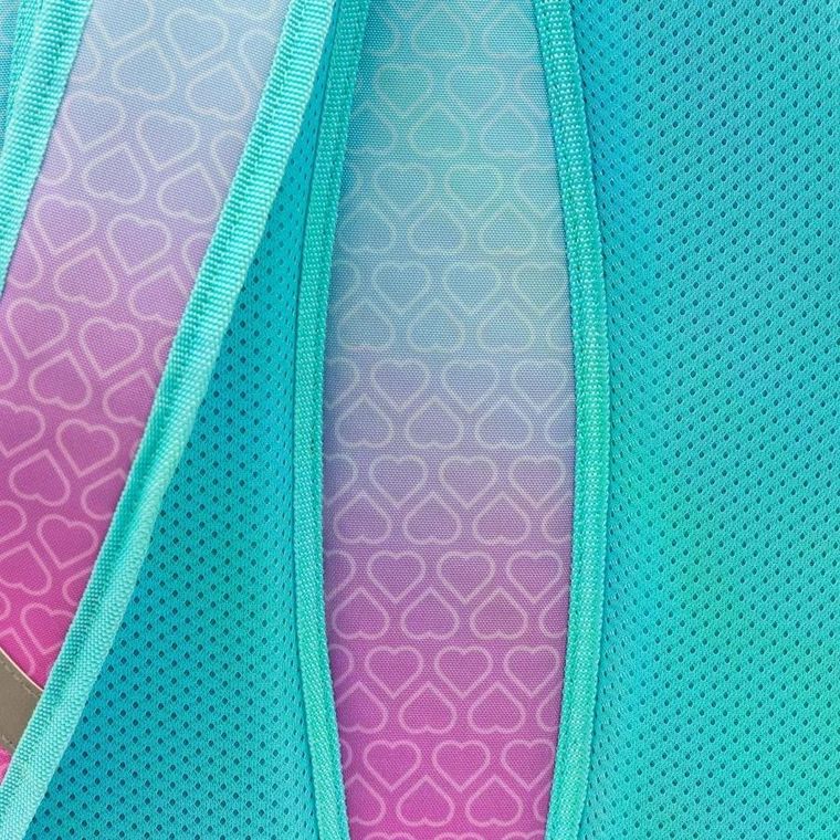 Abag, plecak szkolny, 3-komorowy, hexagon mint ombre