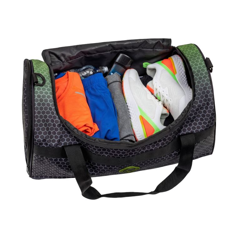 Abag, torba sportowa, hexagon green ombre