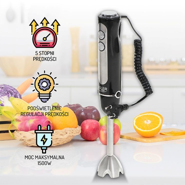 Adler, blender ręczny, 850W, AD 4625, czarny