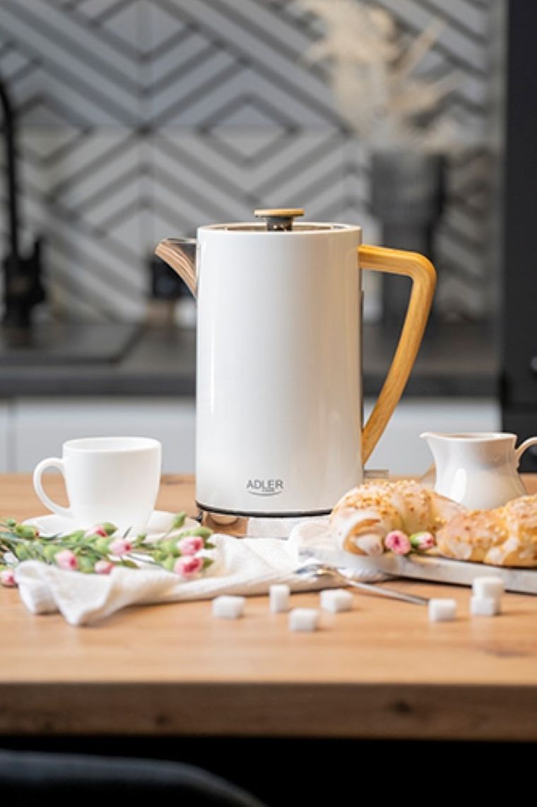 Adler, czajnik elektryczny, AD1347w, biały