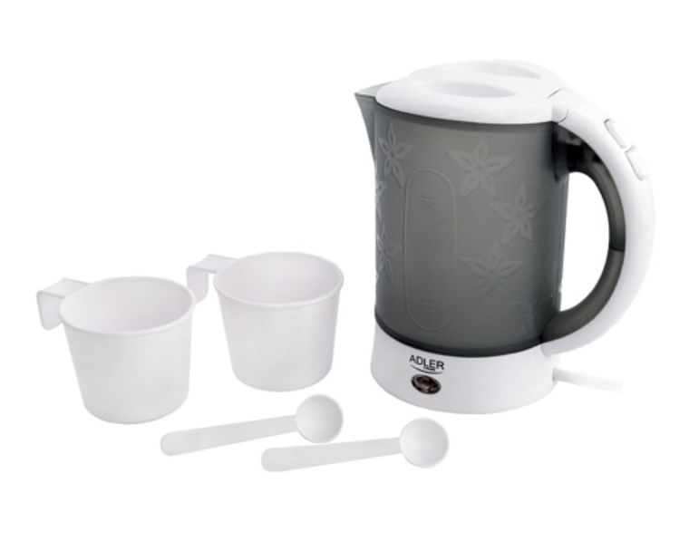Adler, czajnik elektryczny, plastikowy, 0,6 l, 600W, AD 1268