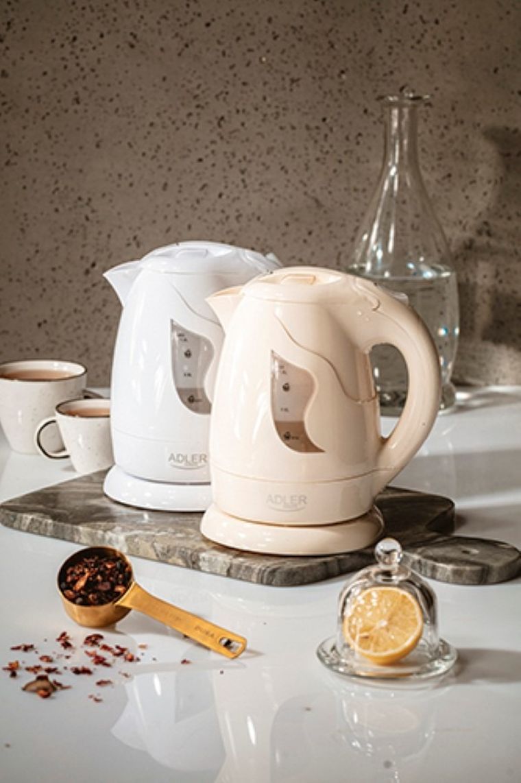 Adler, czajnik elektryczny, plastikowy, 1,0 l, 850W, AD 08