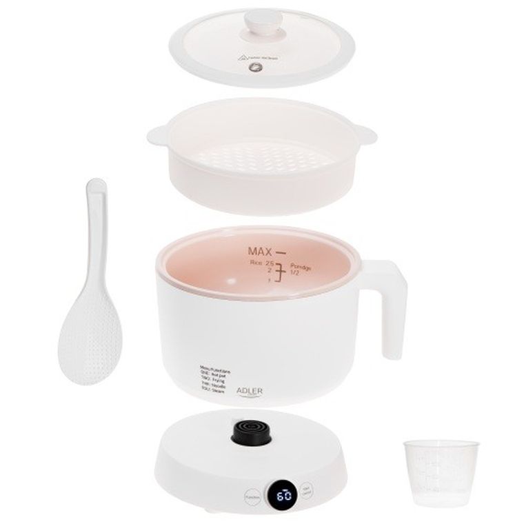 Adler, garnek wielofunkcyjny, 4 inteligentne tryby pracy, LED