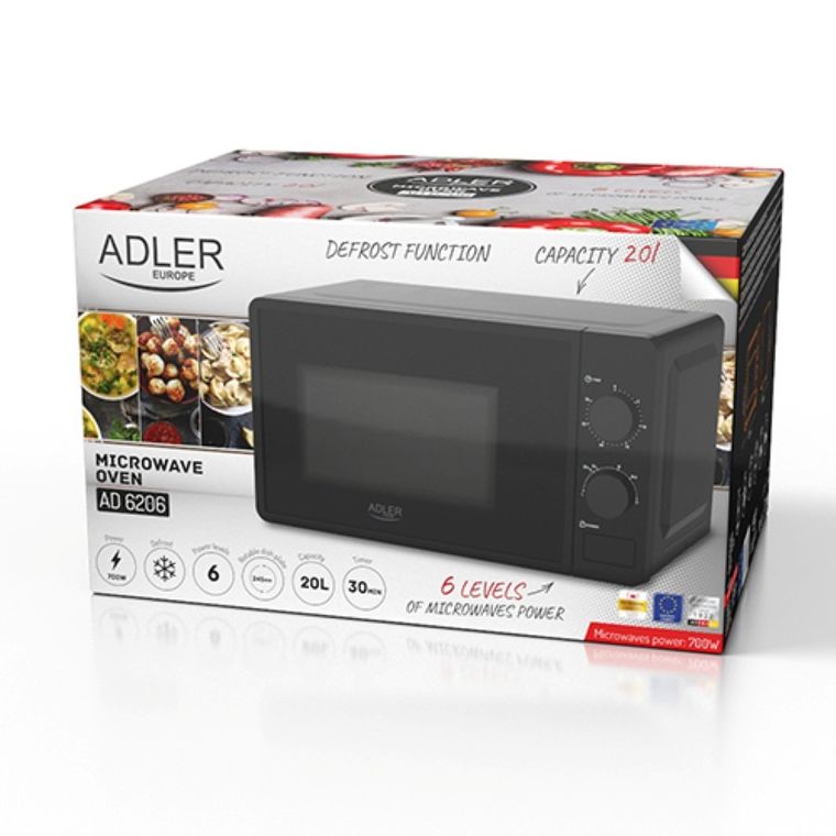 Adler, kuchenka mikrofalowa, 20l
